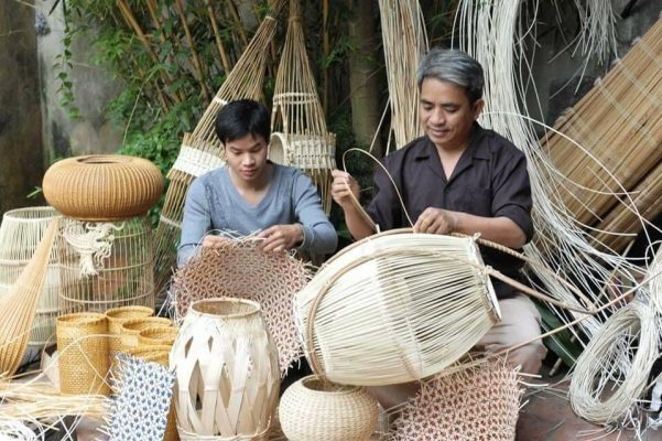 Quy trình sản xuất mây tre đan Phú Vinh