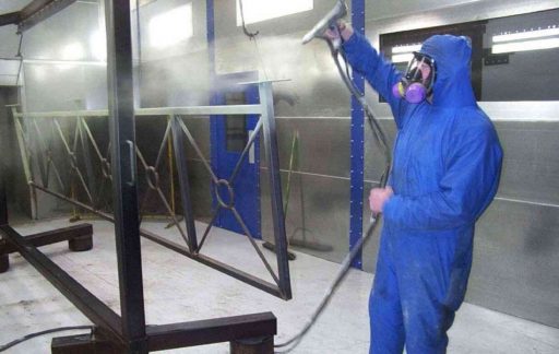 Xưởng dịch vụ gia công khung sắt sơn tĩnh điện